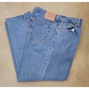 Levi's 555 Womens Jeans 20W Guy's Fit Straight Leg Made in USA 38x31 - Vintage